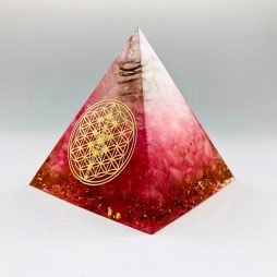 The Flower Of Life Love Orgonite pyramid 